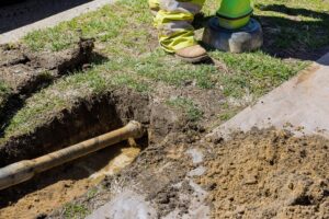 w.h. winegar water line replacement